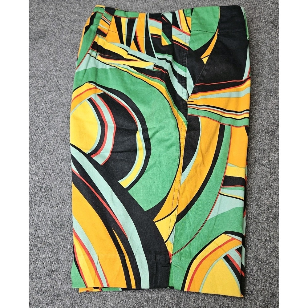 Loudmouth‎ Golf Womens Swirls Gone Wild Bermuda Shorts Size 6 Inseam 10"
